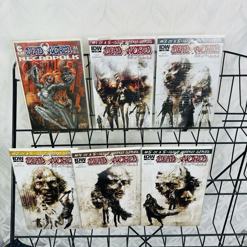 Deadworld War Of The Dead 1-5 & Necropolis #1 Lot Caliber IDW‎ Comics